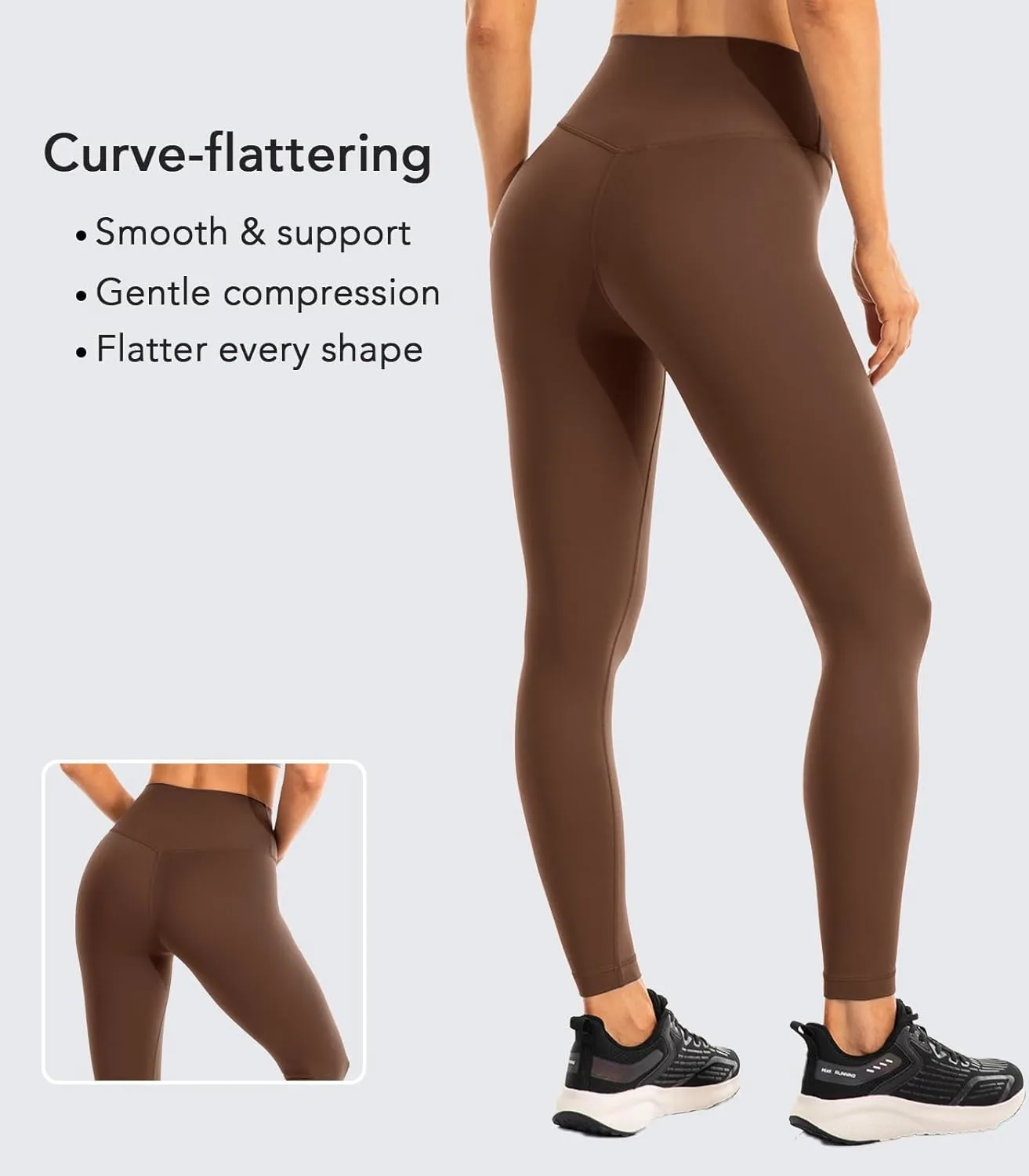 Ukaste Women's Studio Essential Yoga Leggings 25"/ 28" - Soft Stretch Workout Active Tights Pants