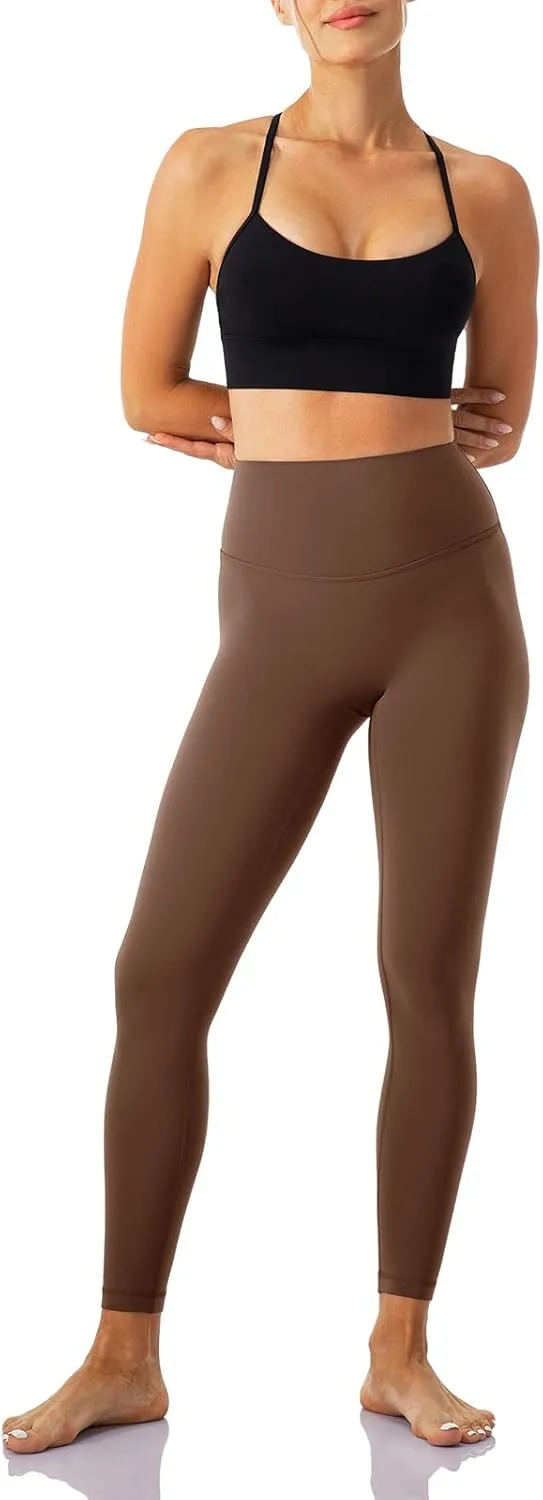 Ukaste Women's Studio Essential Yoga Leggings 25"/ 28" - Soft Stretch Workout Active Tights Pants