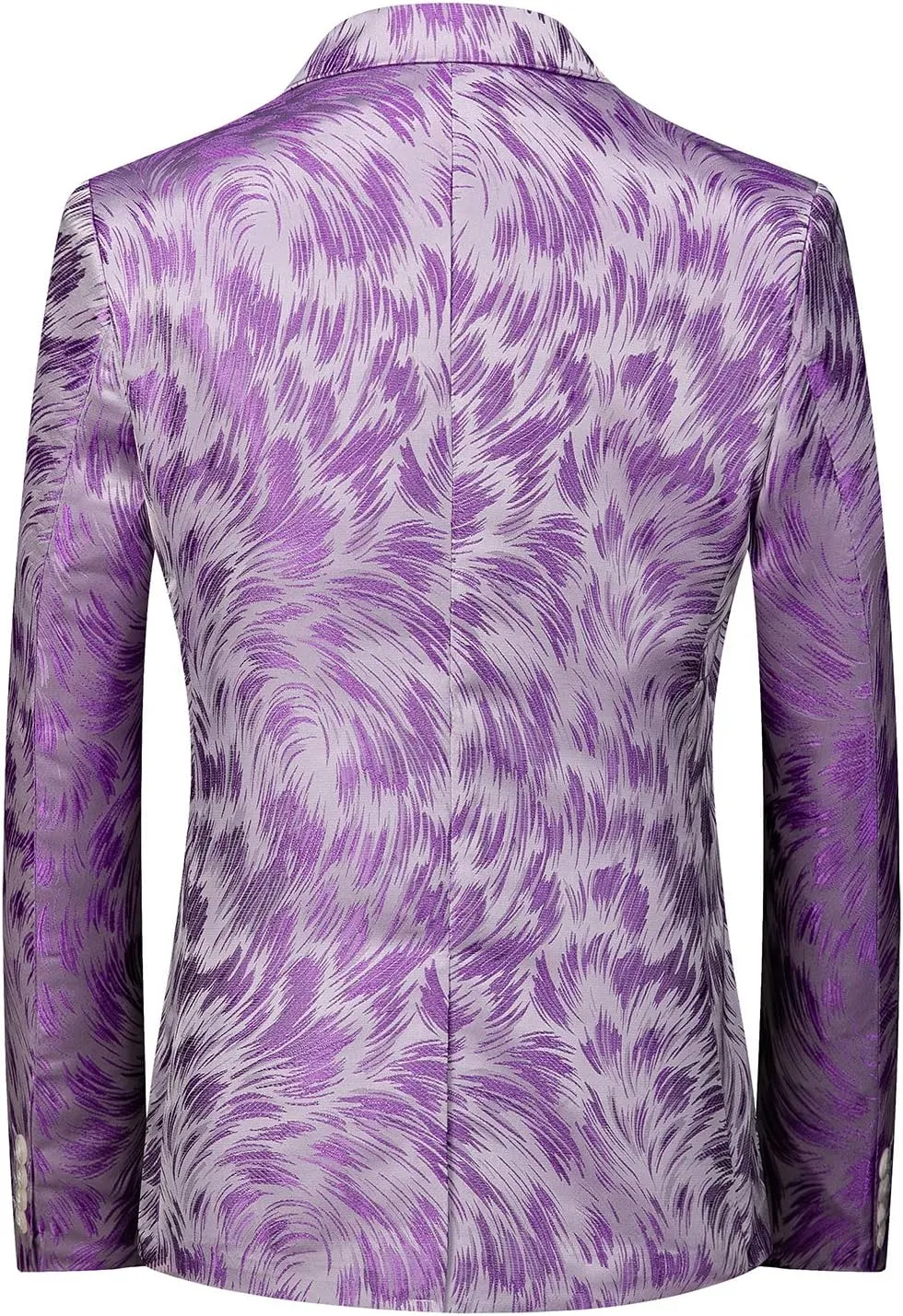 UNINUKOO Mens Casual Floral Blazer Dress Slim Fit Prom Party Paisley Suit Jacket for Men