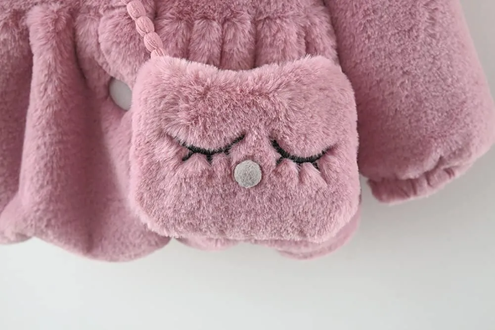 Urtrend Baby Girl's Toddler Kids Fall Winter Coat Jacket Outerwear Ears Hood Hoodie