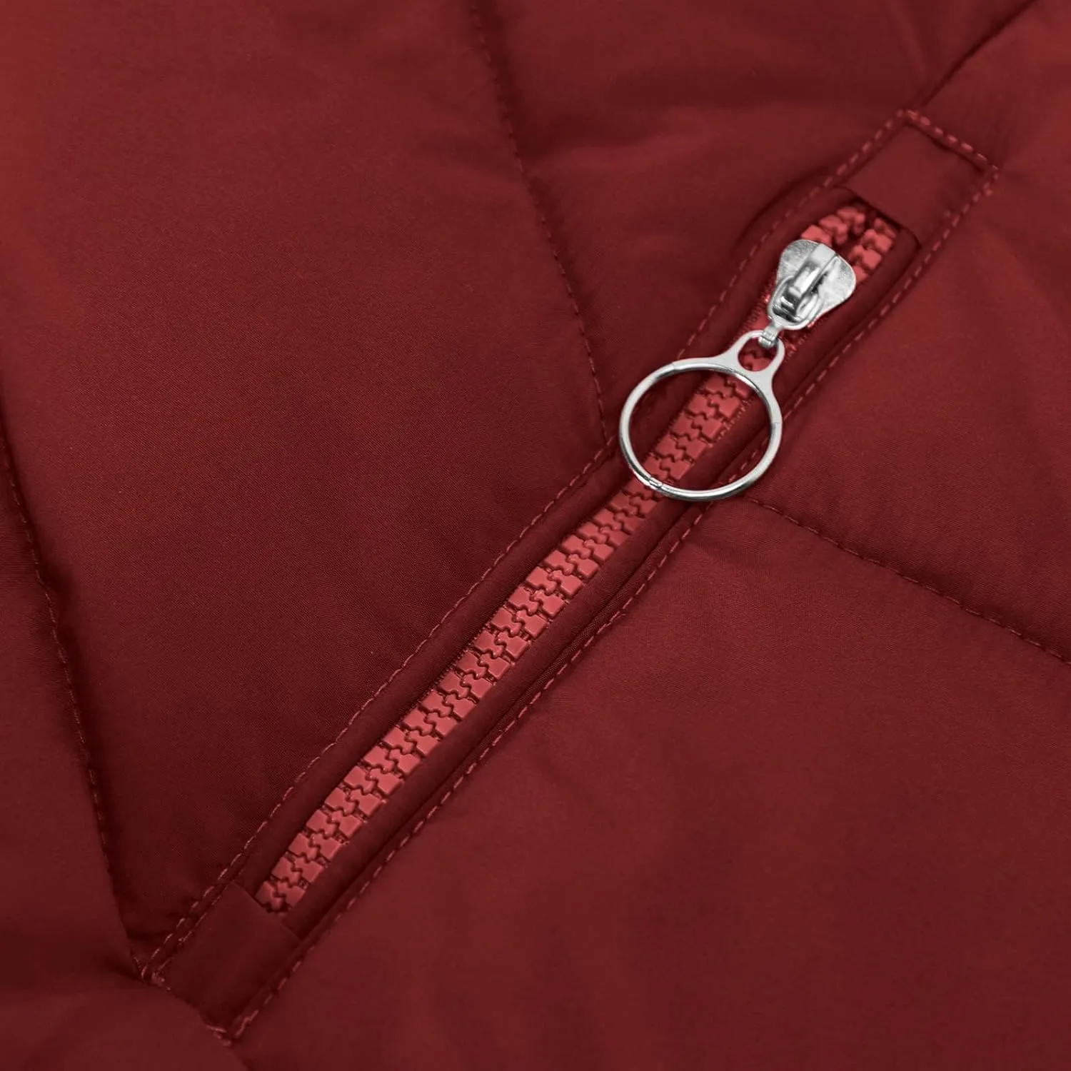 Winter Jackets for Women 2024 Zipper Hood Fleece Lined Thicken Padded Coats Casual Warm Cotton Outerwear with Pockets