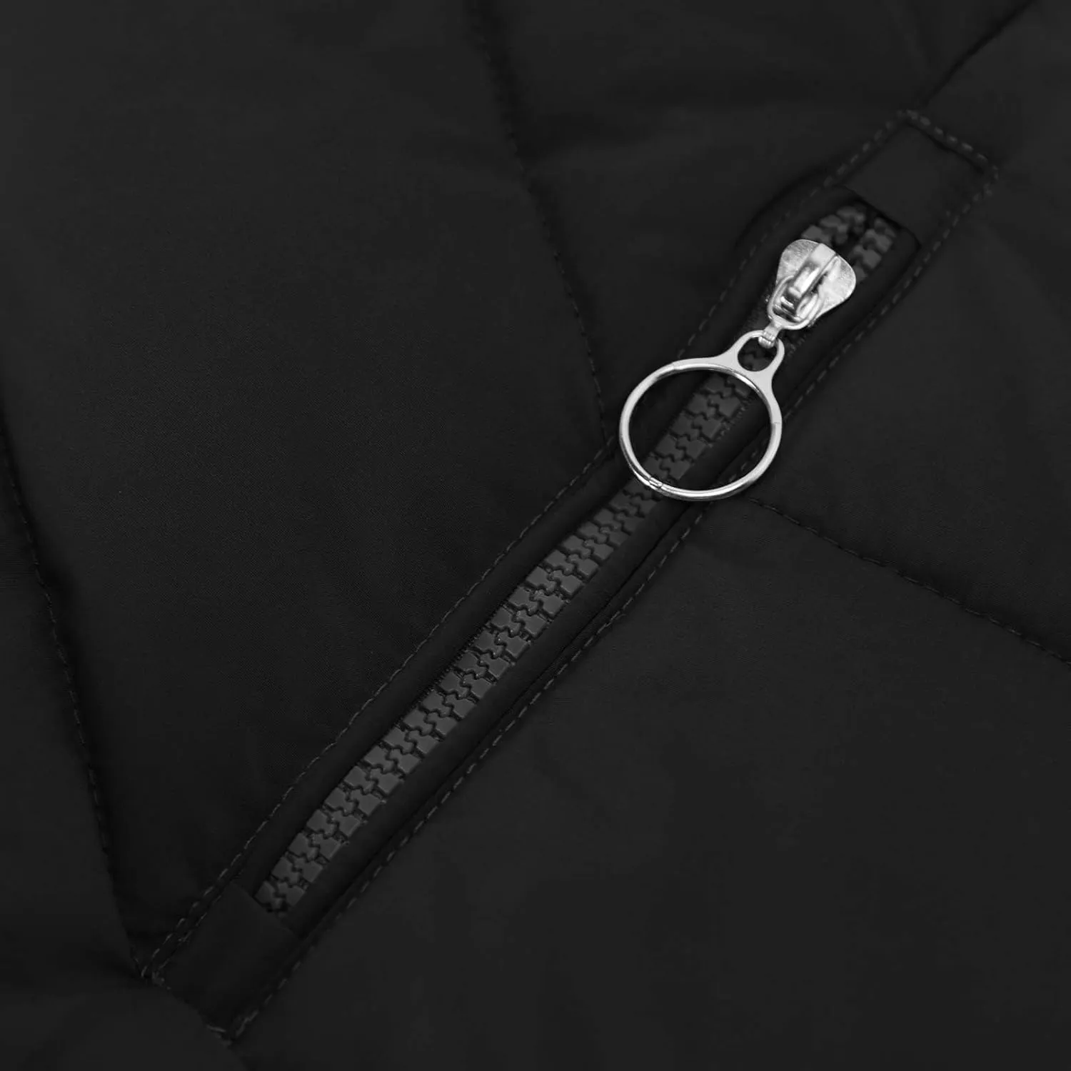 Winter Jackets for Women 2024 Zipper Hood Fleece Lined Thicken Padded Coats Casual Warm Cotton Outerwear with Pockets