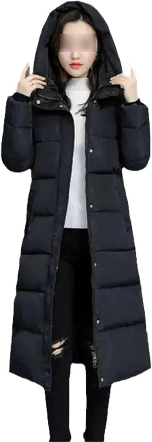 Winter Women Hooded Coat Plus Size Cotton Padded Jackets Thicken Long Windbreak Parkas Casual Warm Snow Wear