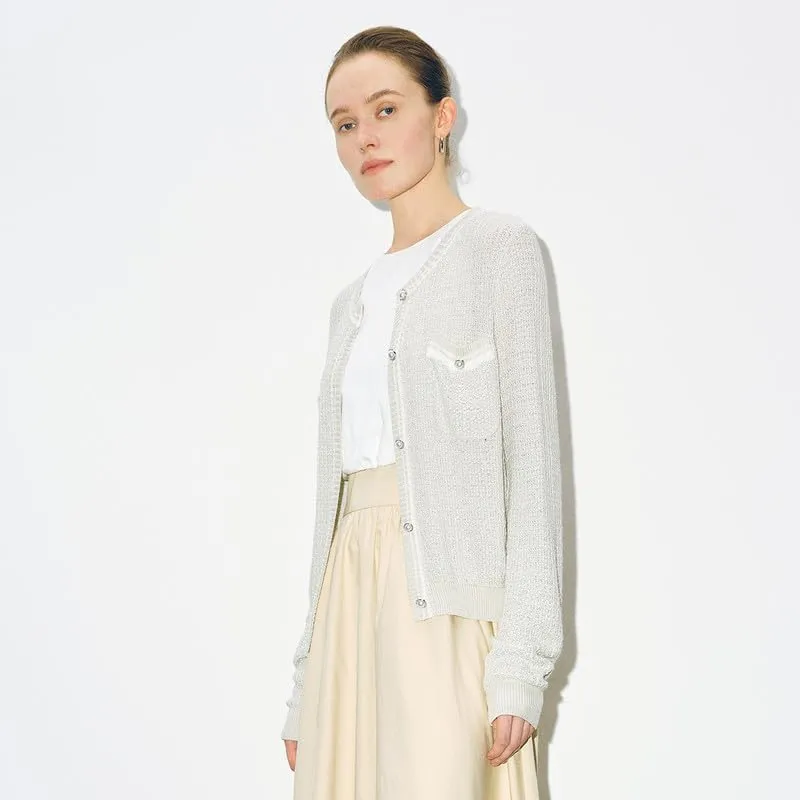 Womens Cardigan Sweaters 2025 Spring Long Sleeve Button Down Open Front Knitted Jackets