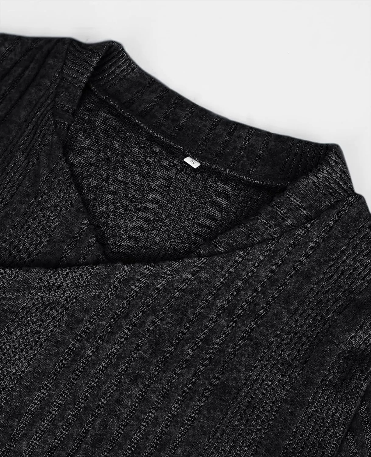 Women's Draped Open Front Lightweight Cardigan Tops Casual Long Sleeve Knit Outerwear Coffee Look