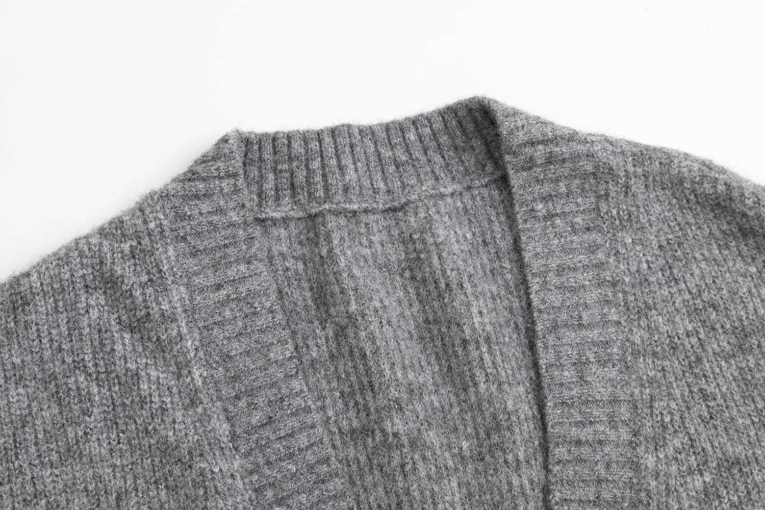 Women's Knit Cardigans Open Front Long Sleeve V Neck Button Down Loose Cardigan Sweaters Cable Knit Outwear Coats
