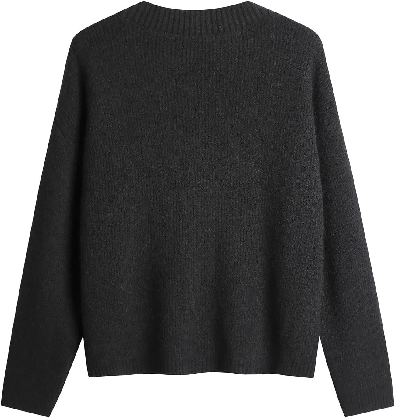 Women's Knit Cardigans Open Front Long Sleeve V Neck Button Down Loose Cardigan Sweaters Cable Knit Outwear Coats