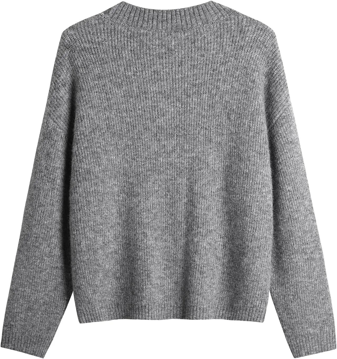Women's Knit Cardigans Open Front Long Sleeve V Neck Button Down Loose Cardigan Sweaters Cable Knit Outwear Coats