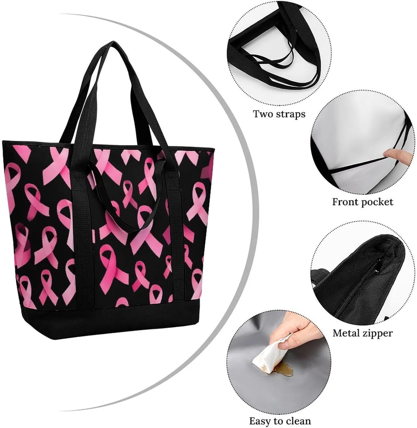 Women's Large-Capacity Thermal Tote Bag Stylish Work & Commute Handbag