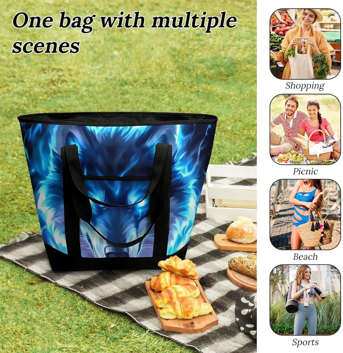 Women's Large-Capacity Thermal Tote Bag Stylish Work & Commute Handbag