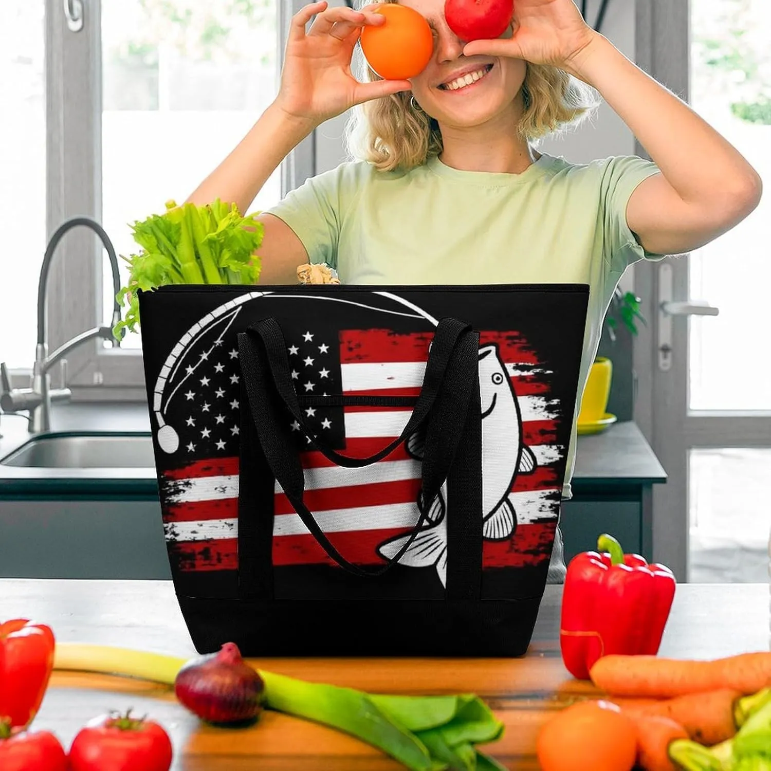 Women's Large-Capacity Thermal Tote Bag Stylish Work & Commute Handbag