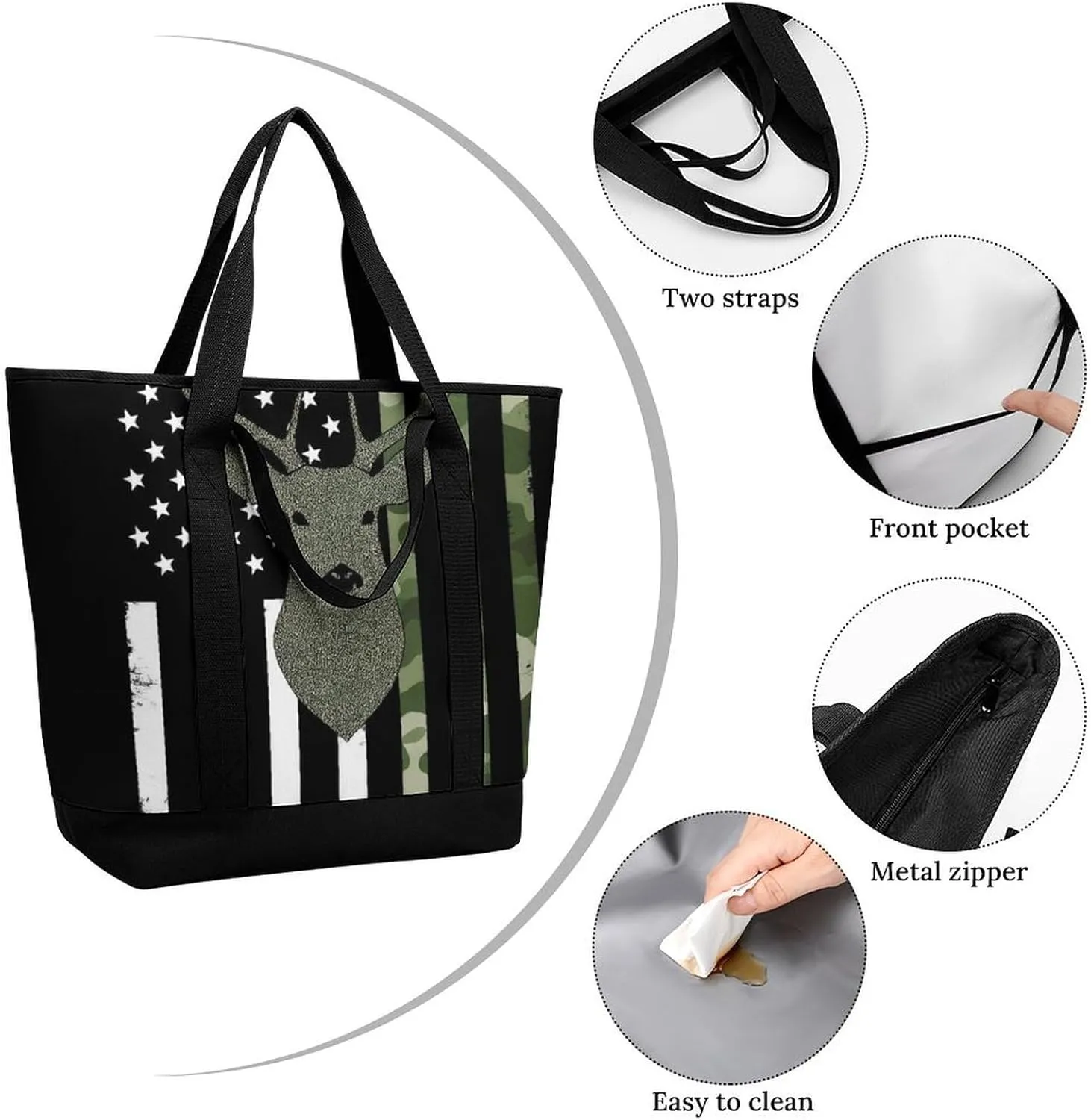 Women's Large-Capacity Thermal Tote Bag Stylish Work & Commute Handbag