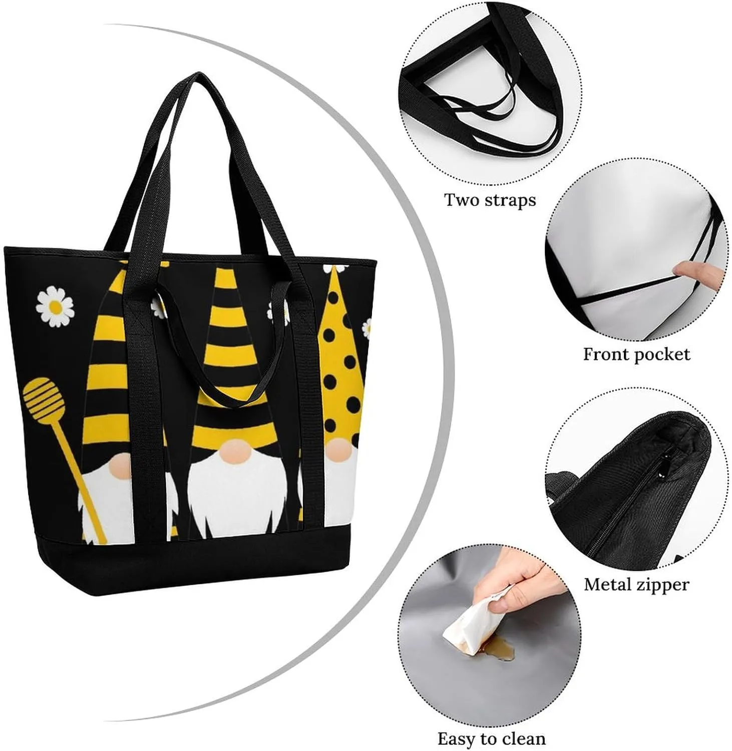 Women's Large-Capacity Thermal Tote Bag Stylish Work & Commute Handbag
