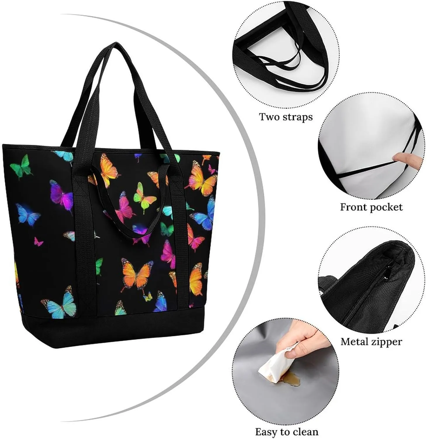 Women's Large-Capacity Thermal Tote Bag Stylish Work & Commute Handbag