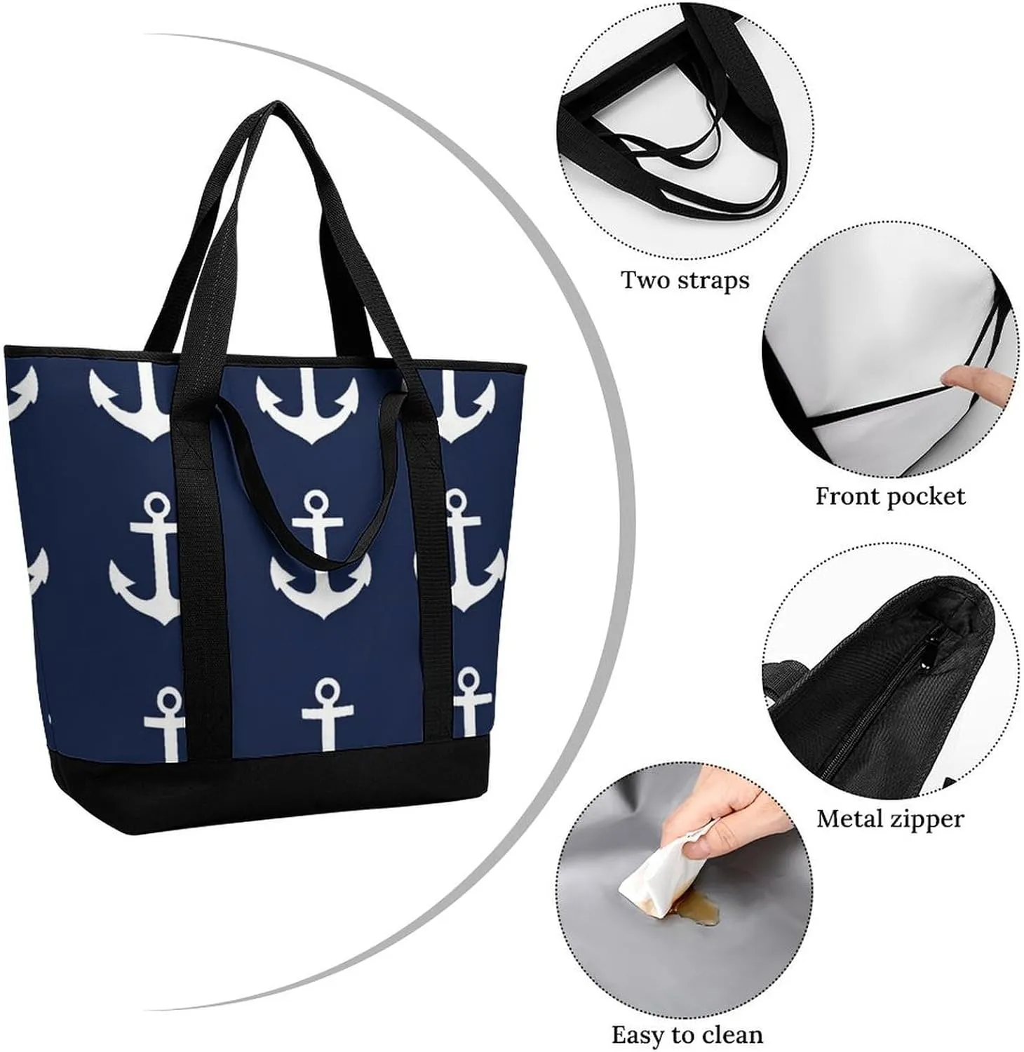 Women's Large-Capacity Thermal Tote Bag Stylish Work & Commute Handbag