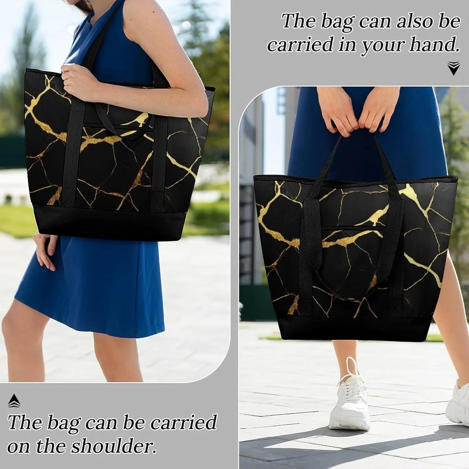 Women's Large-Capacity Thermal Tote Bag Stylish Work & Commute Handbag