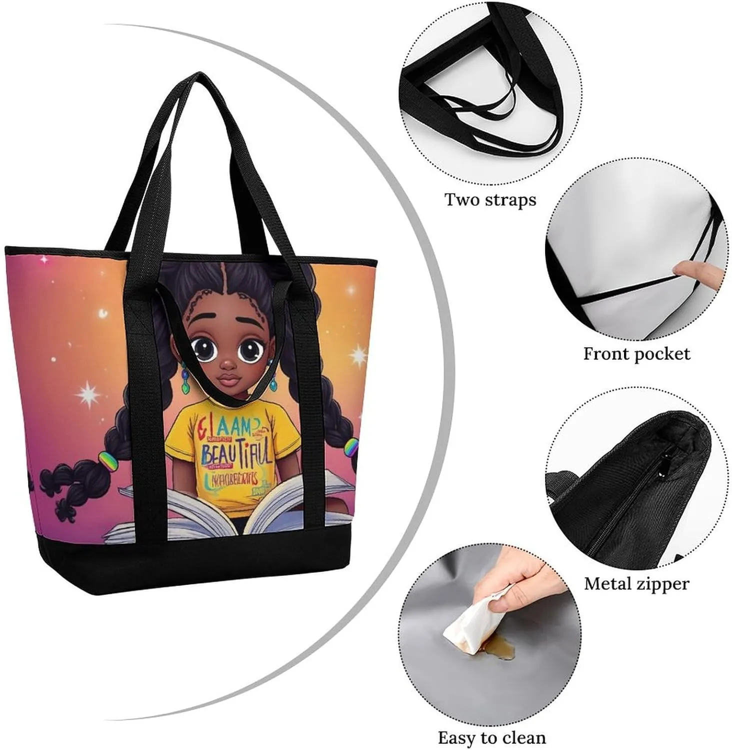 Women's Large-Capacity Thermal Tote Bag Stylish Work & Commute Handbag