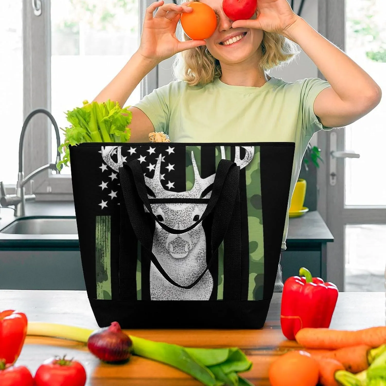 Women's Large-Capacity Thermal Tote Bag Stylish Work & Commute Handbag