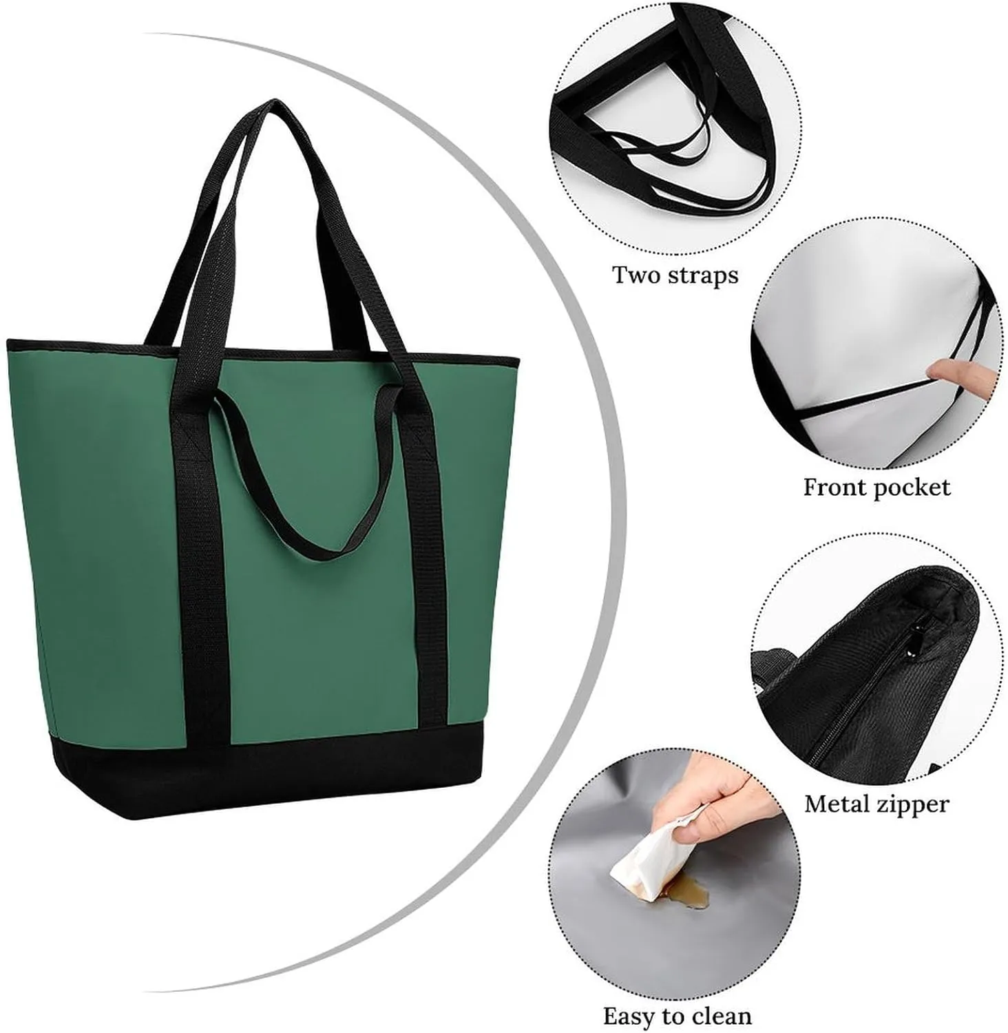 Women's Large-Capacity Thermal Tote Bag Stylish Work & Commute Handbag