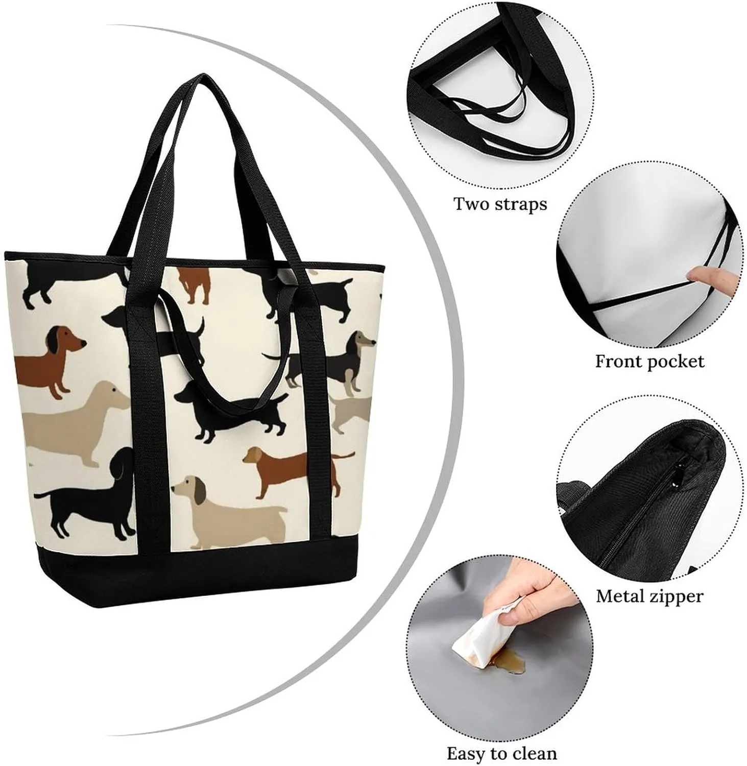 Women's Large-Capacity Thermal Tote Bag Stylish Work & Commute Handbag