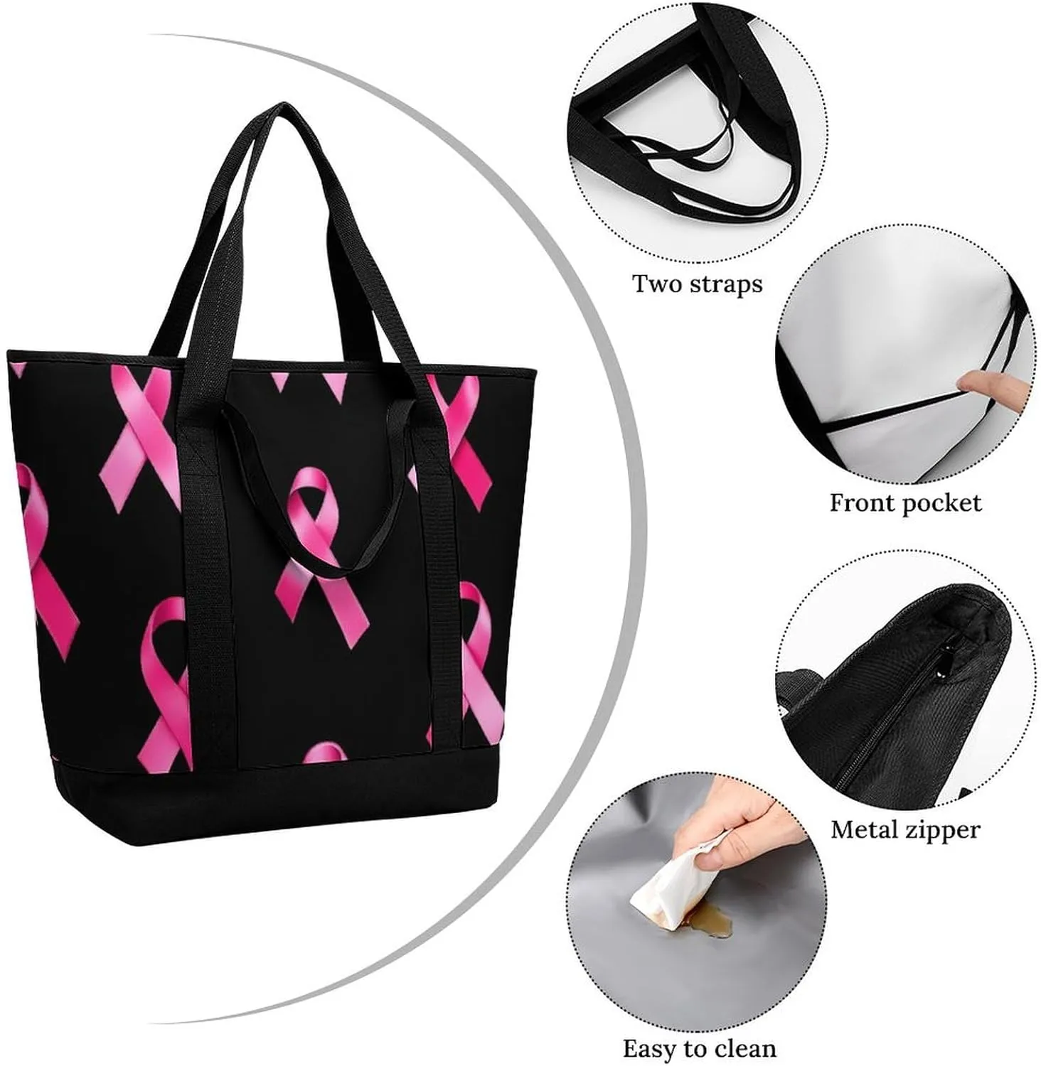 Women's Large-Capacity Thermal Tote Bag Stylish Work & Commute Handbag