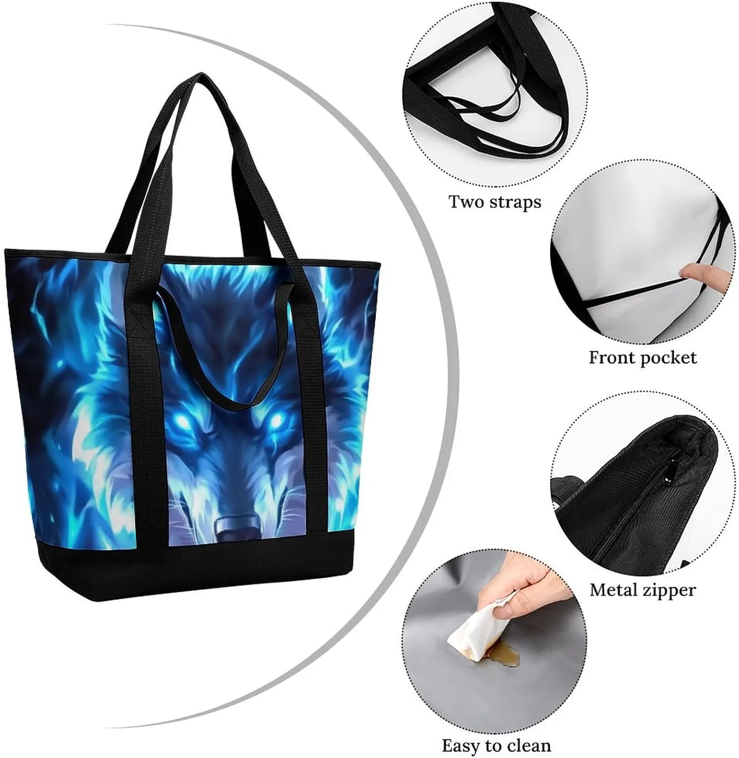 Women's Large-Capacity Thermal Tote Bag Stylish Work & Commute Handbag