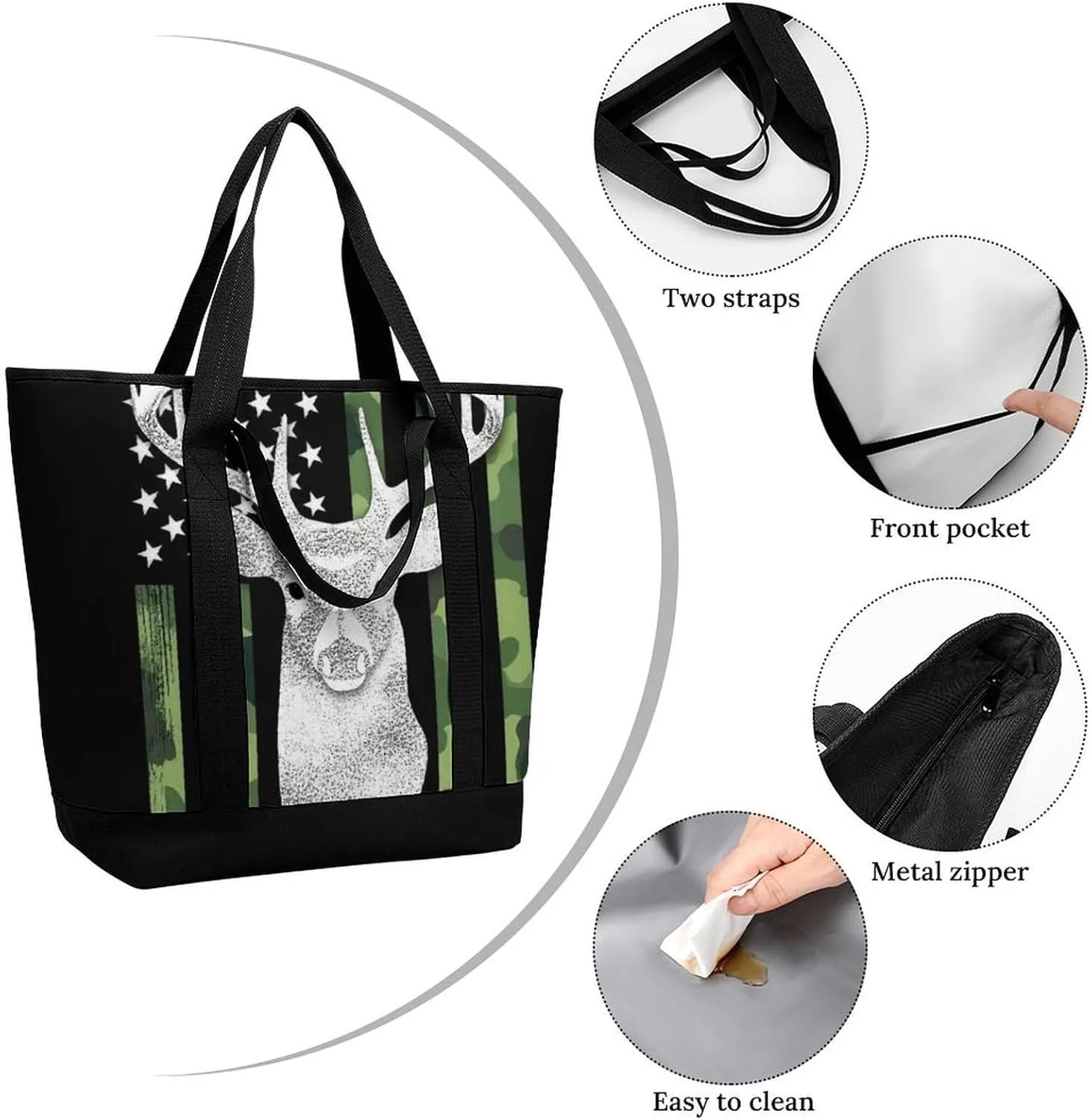 Women's Large-Capacity Thermal Tote Bag Stylish Work & Commute Handbag