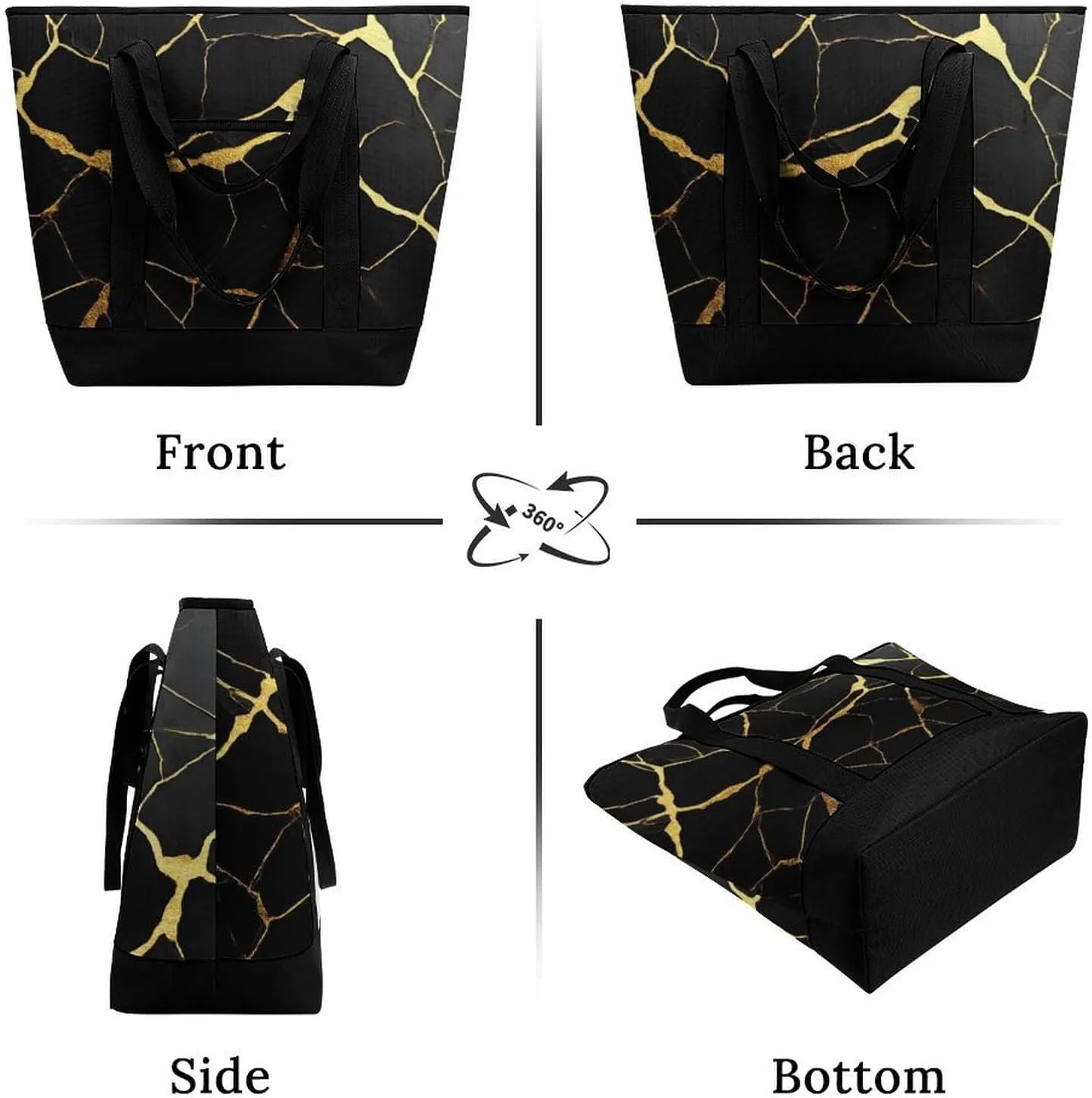 Women's Large-Capacity Thermal Tote Bag Stylish Work & Commute Handbag