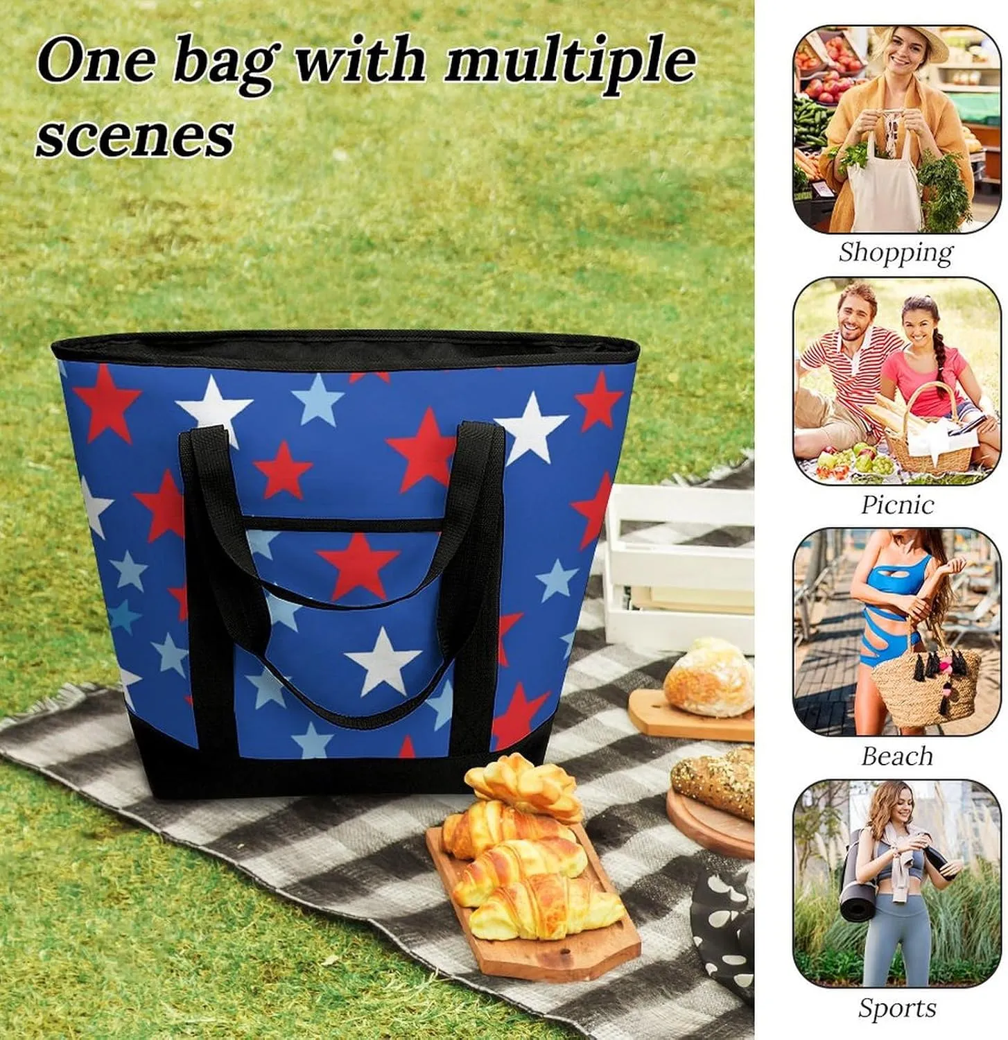 Women's Large-Capacity Thermal Tote Bag Stylish Work & Commute Handbag