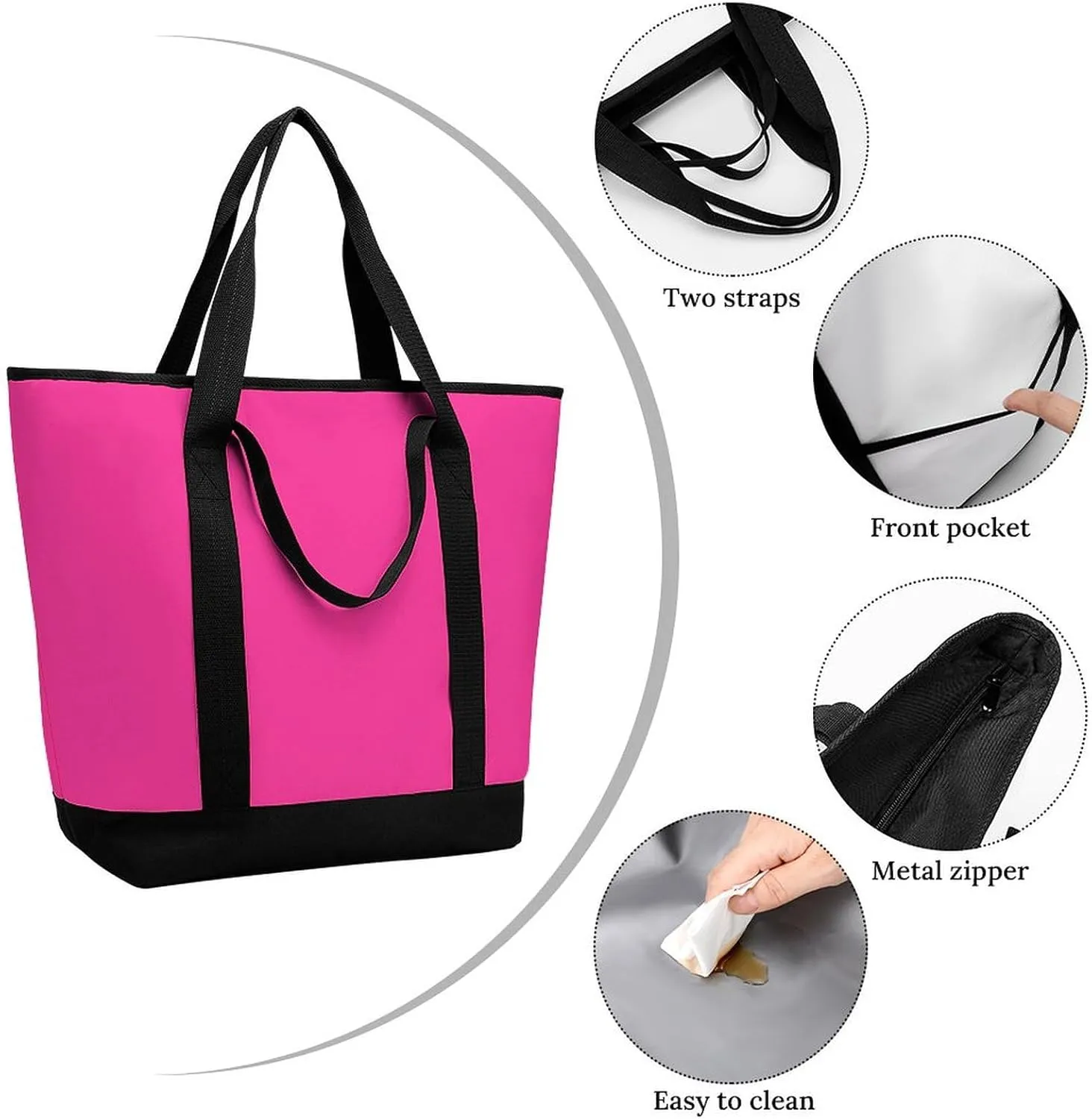 Women's Large-Capacity Thermal Tote Bag Stylish Work & Commute Handbag