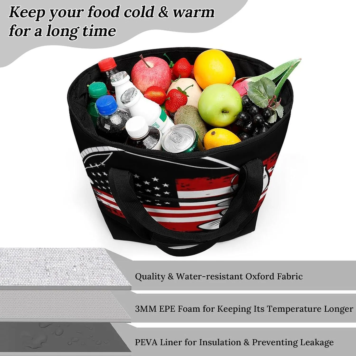 Women's Large-Capacity Thermal Tote Bag Stylish Work & Commute Handbag