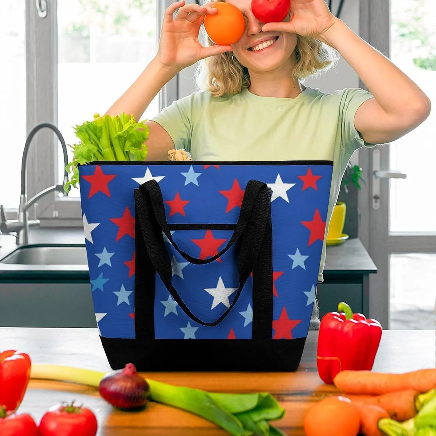 Women's Large-Capacity Thermal Tote Bag Stylish Work & Commute Handbag