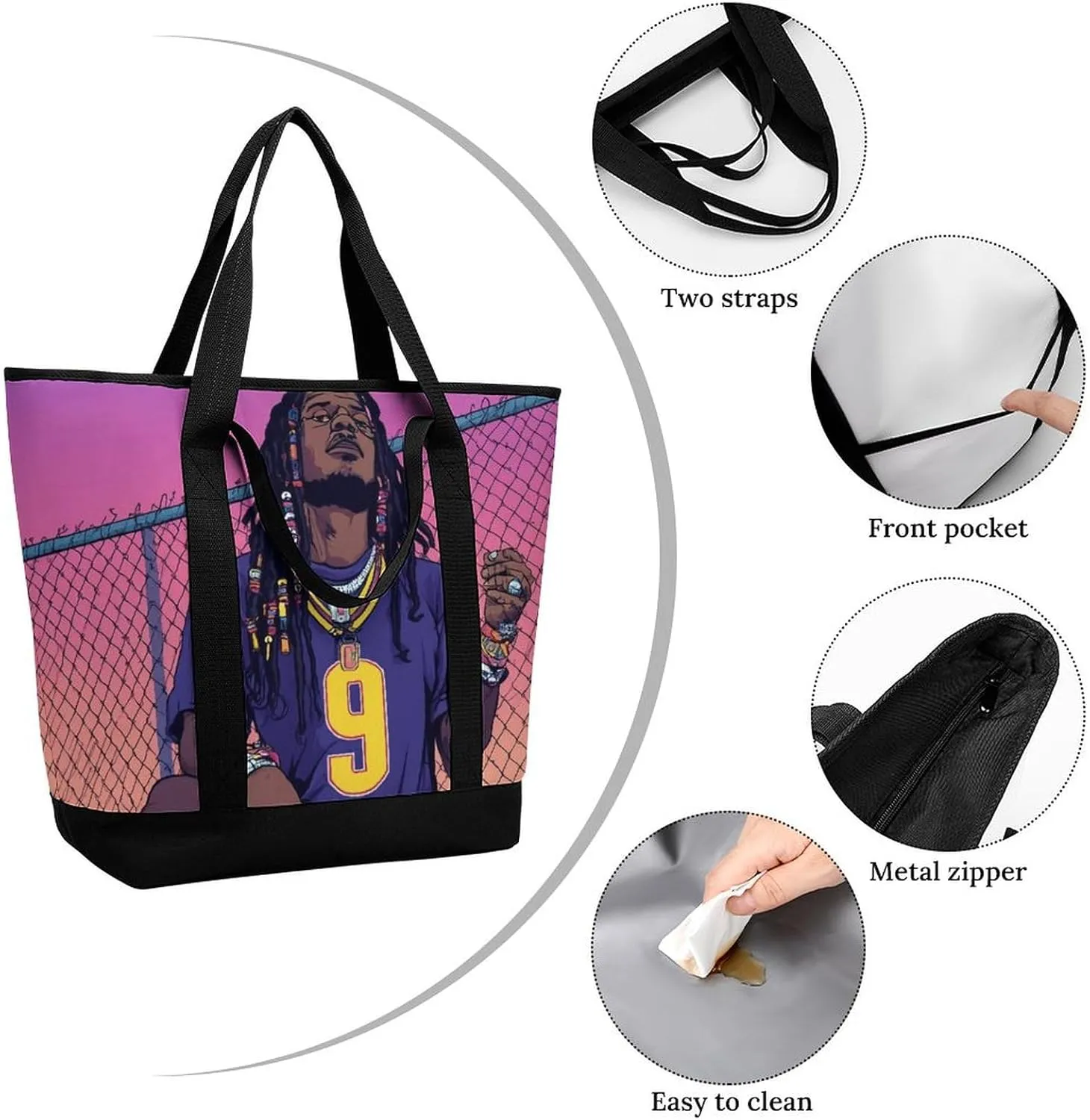 Women's Large-Capacity Thermal Tote Bag Stylish Work & Commute Handbag