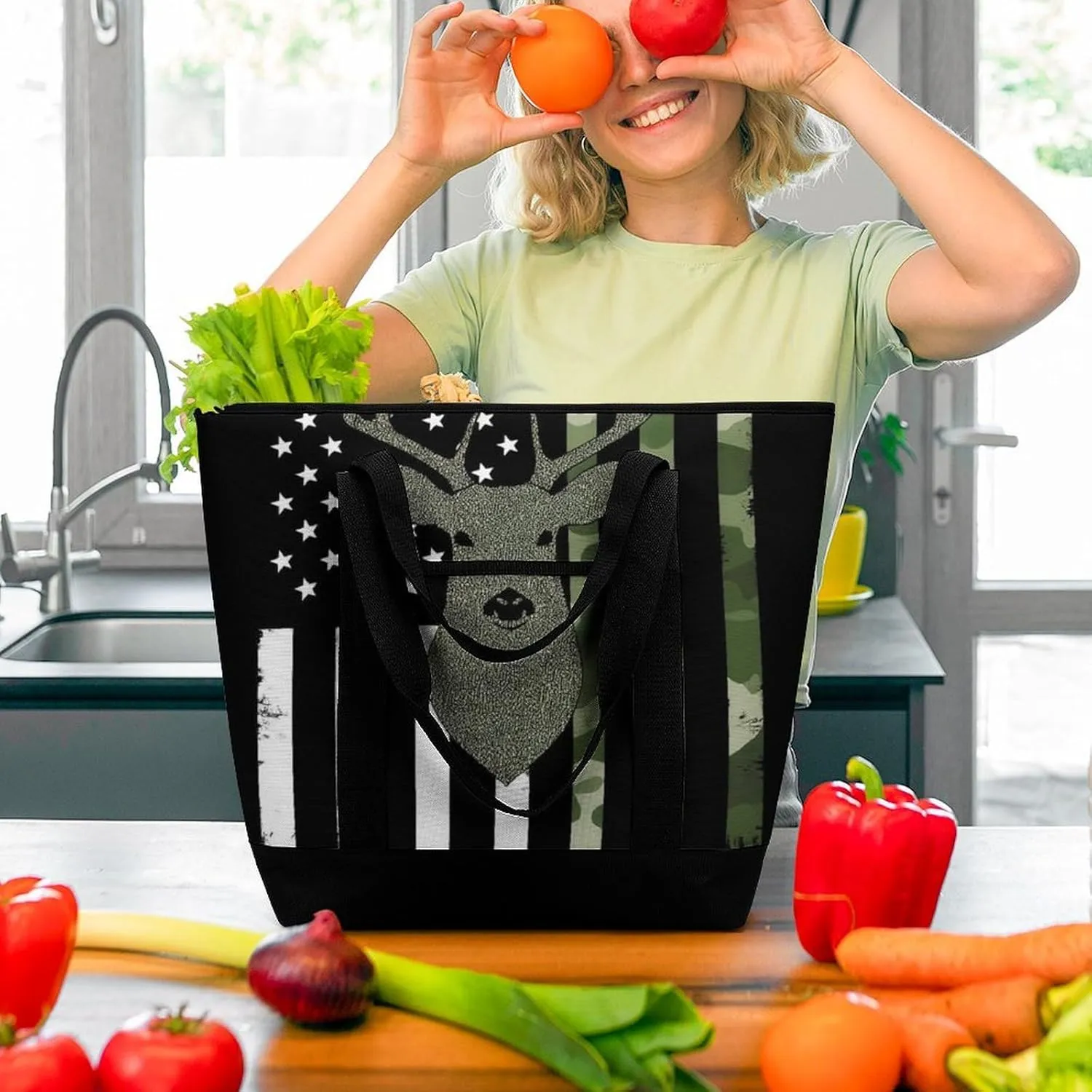 Women's Large-Capacity Thermal Tote Bag Stylish Work & Commute Handbag