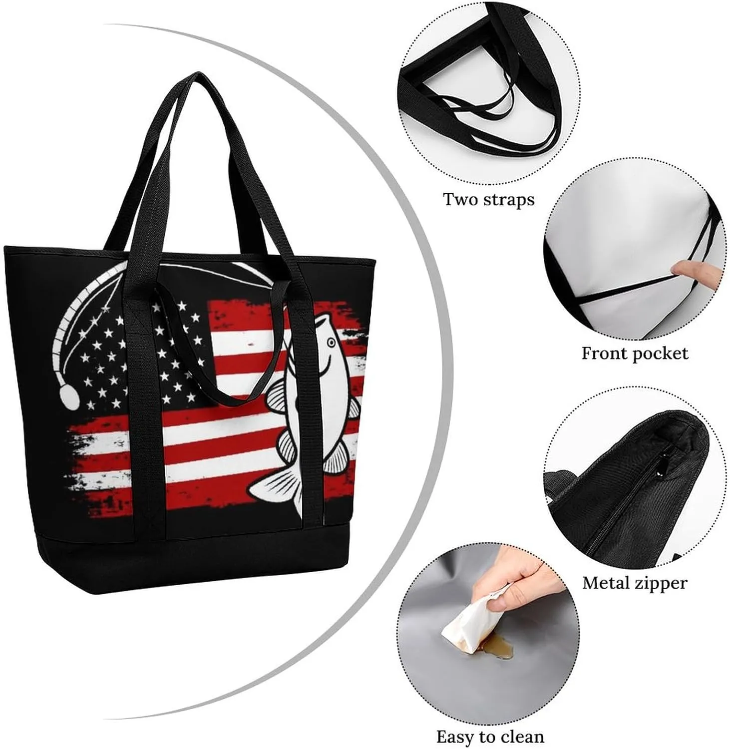 Women's Large-Capacity Thermal Tote Bag Stylish Work & Commute Handbag