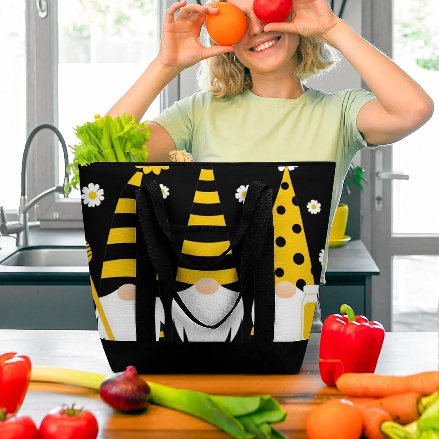 Women's Large-Capacity Thermal Tote Bag Stylish Work & Commute Handbag