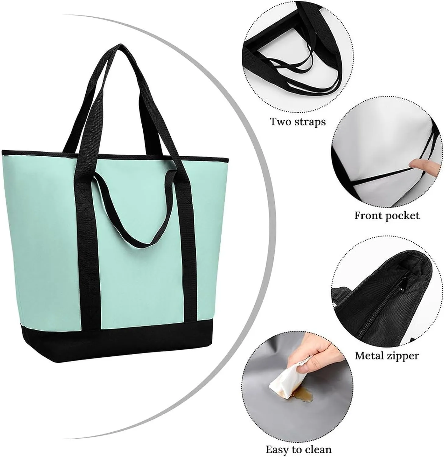 Women's Large-Capacity Thermal Tote Bag Stylish Work & Commute Handbag