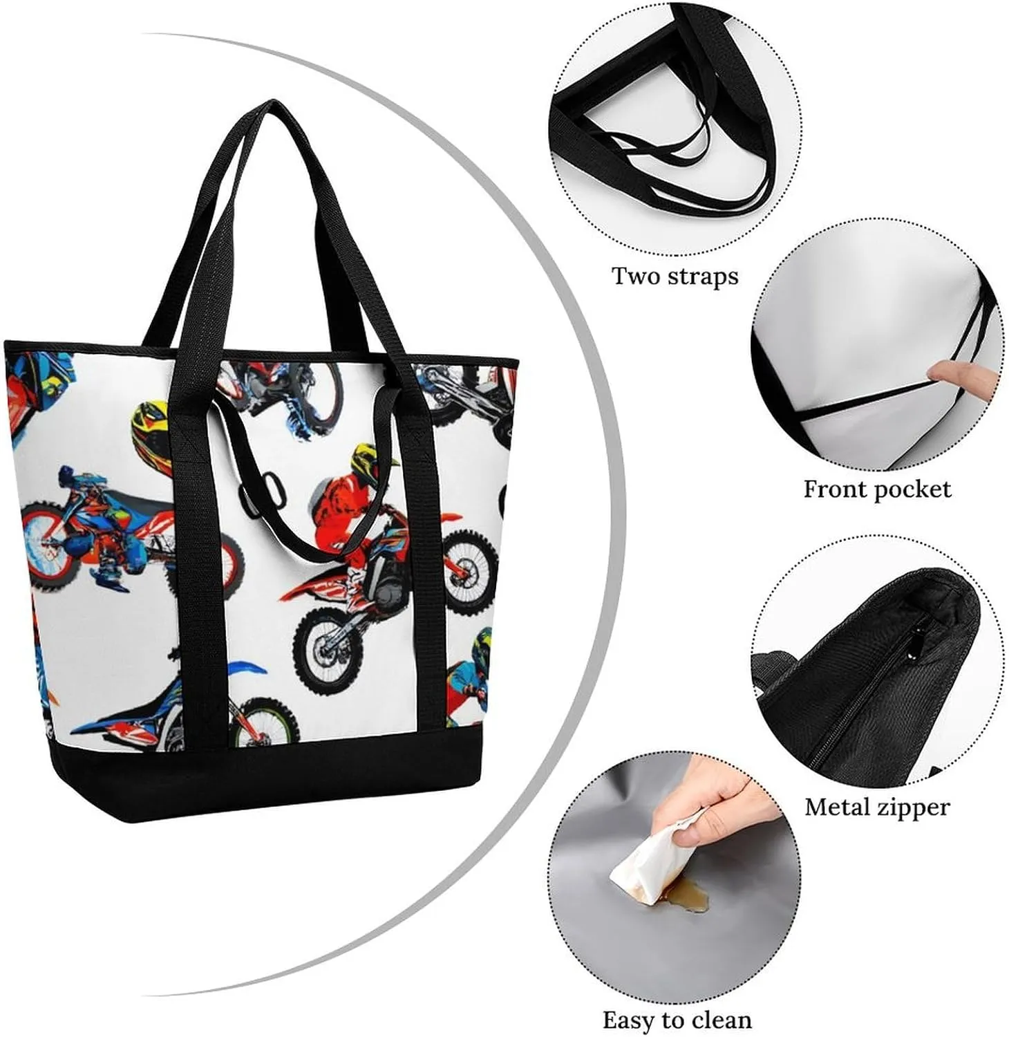 Women's Large-Capacity Thermal Tote Bag Stylish Work & Commute Handbag