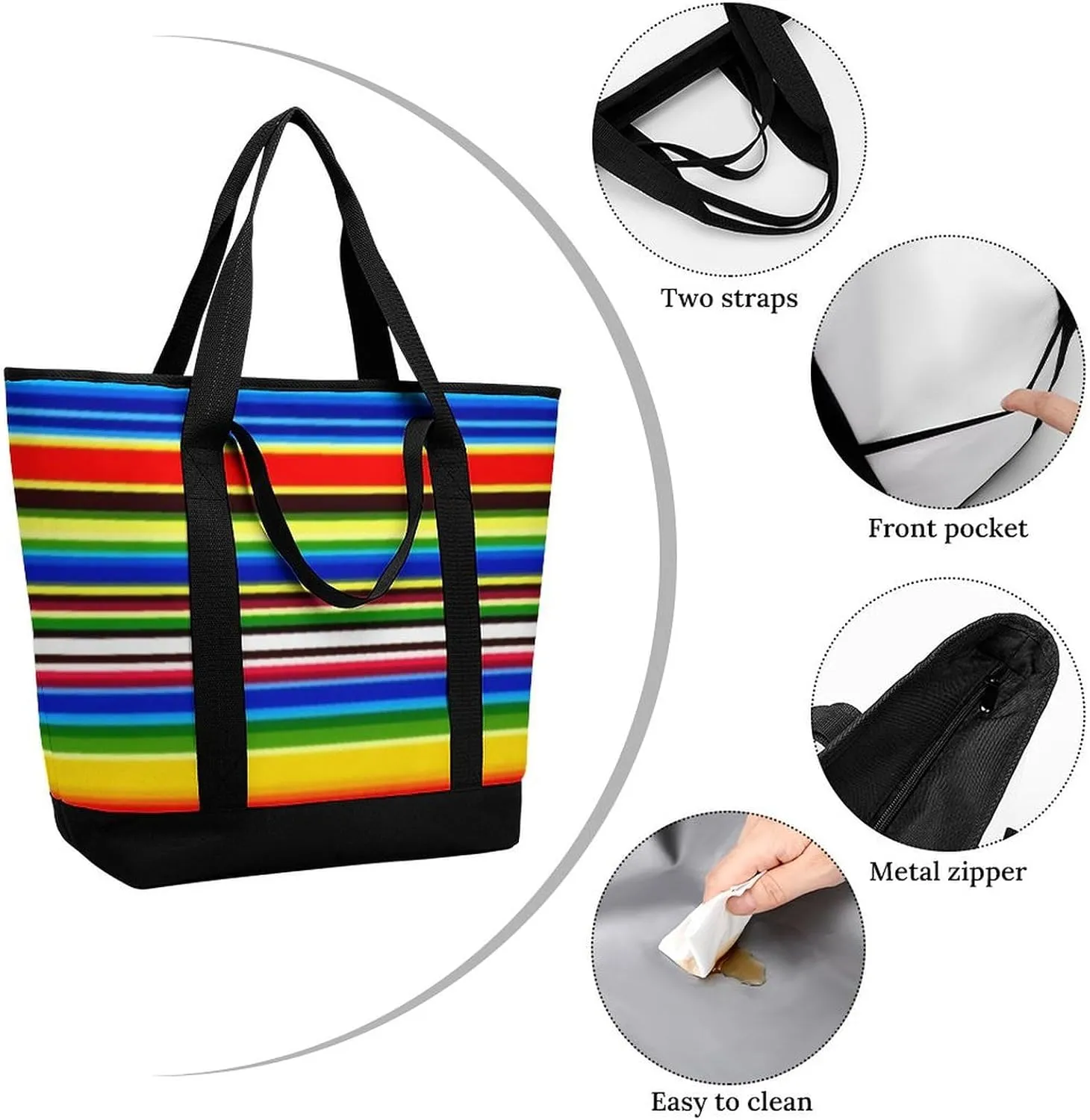 Women's Large-Capacity Thermal Tote Bag Stylish Work & Commute Handbag