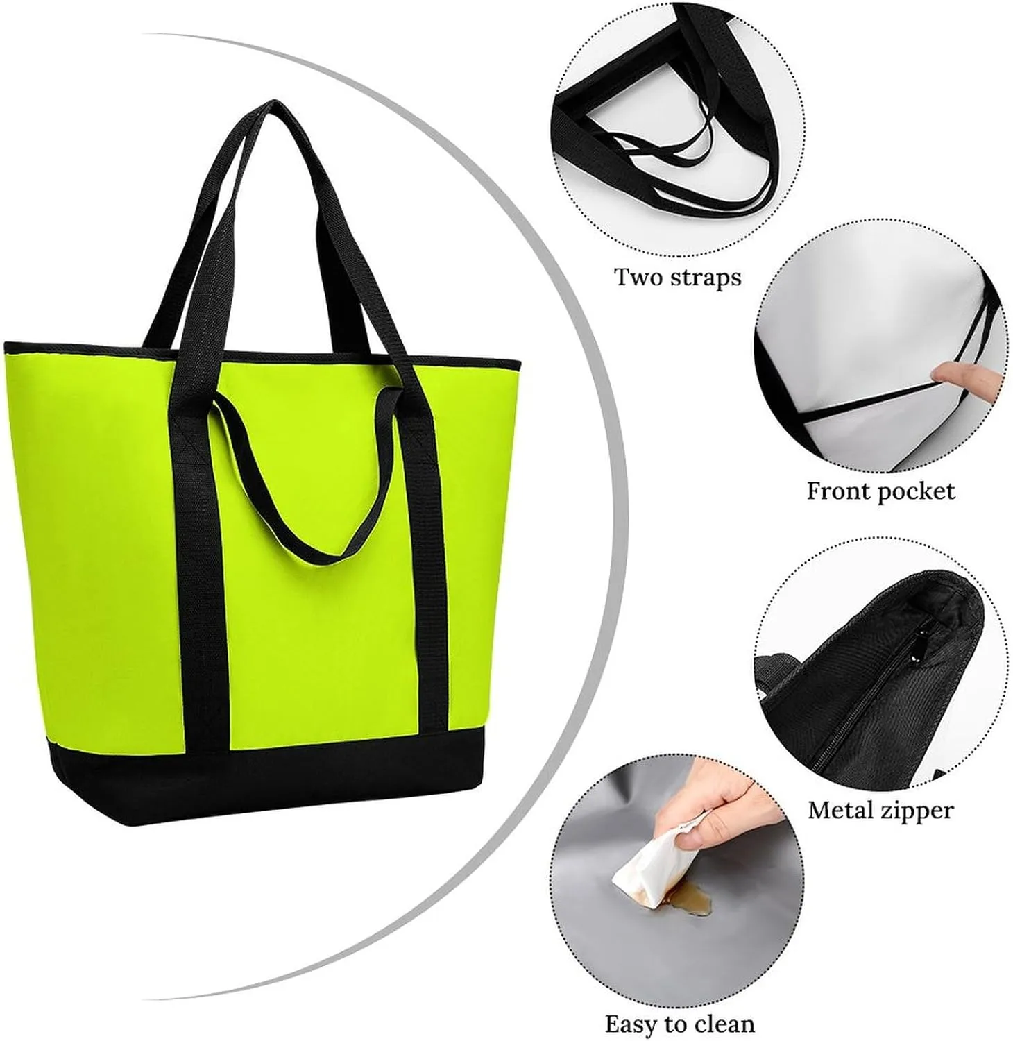 Women's Large-Capacity Thermal Tote Bag Stylish Work & Commute Handbag