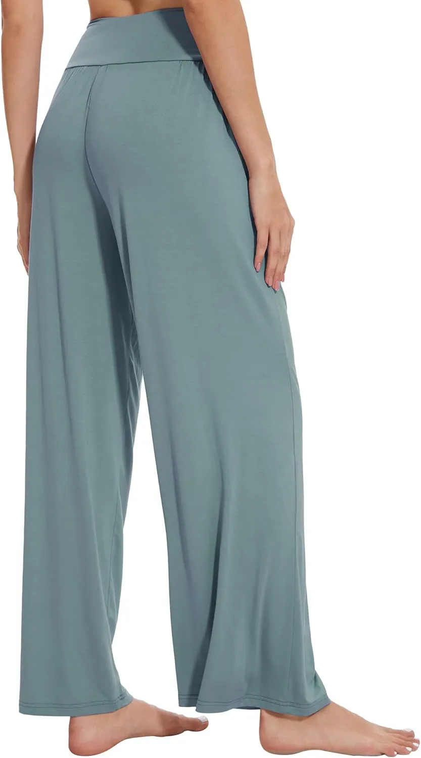 Women's Pajamas Pants Sleepwear Soft Knit Lounge Bottom Pockets Casual Loose Pjs Viscose from Bamboo S-XXL