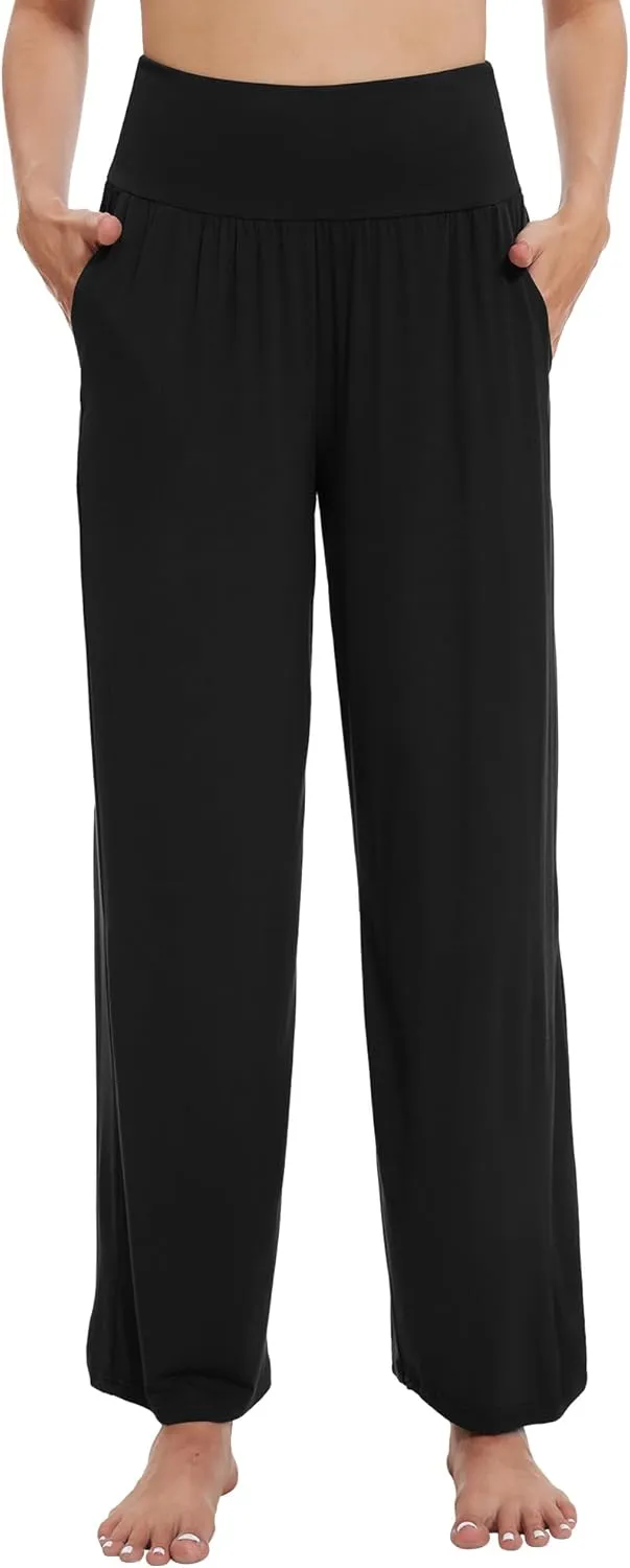 Women's Pajamas Pants Sleepwear Soft Knit Lounge Bottom Pockets Casual Loose Pjs Viscose from Bamboo S-XXL