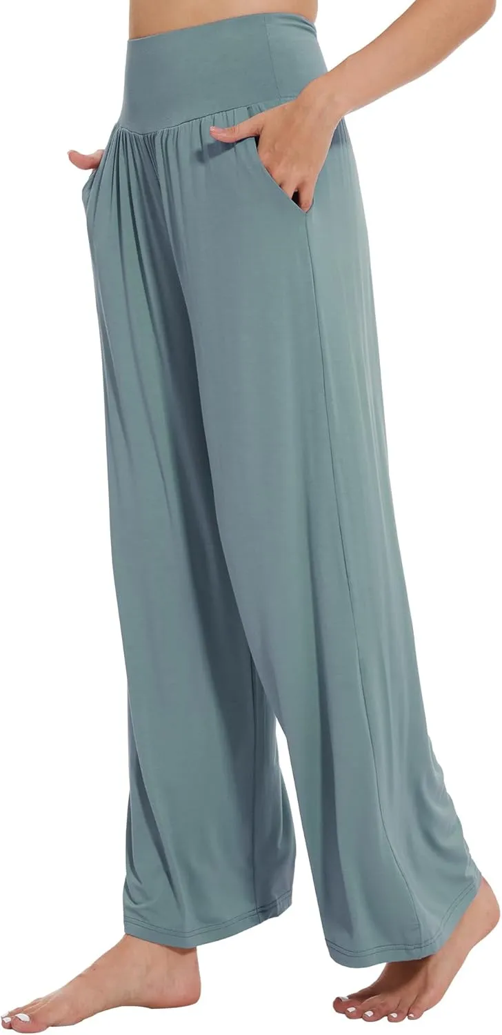 Women's Pajamas Pants Sleepwear Soft Knit Lounge Bottom Pockets Casual Loose Pjs Viscose from Bamboo S-XXL