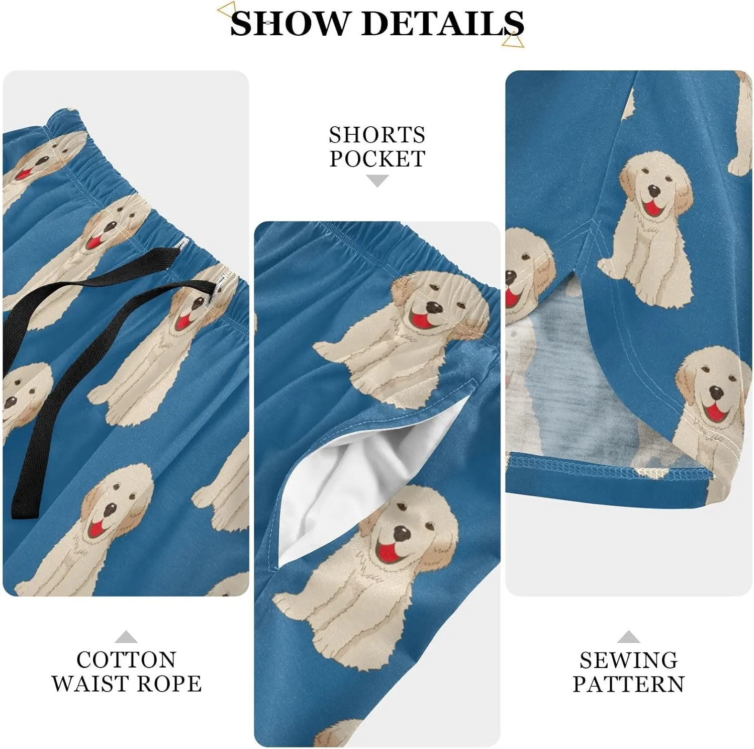 Women's Pajamas Shorts Lounge Sleep Bottoms Soft Pj Boxer Short Pants with Pockets