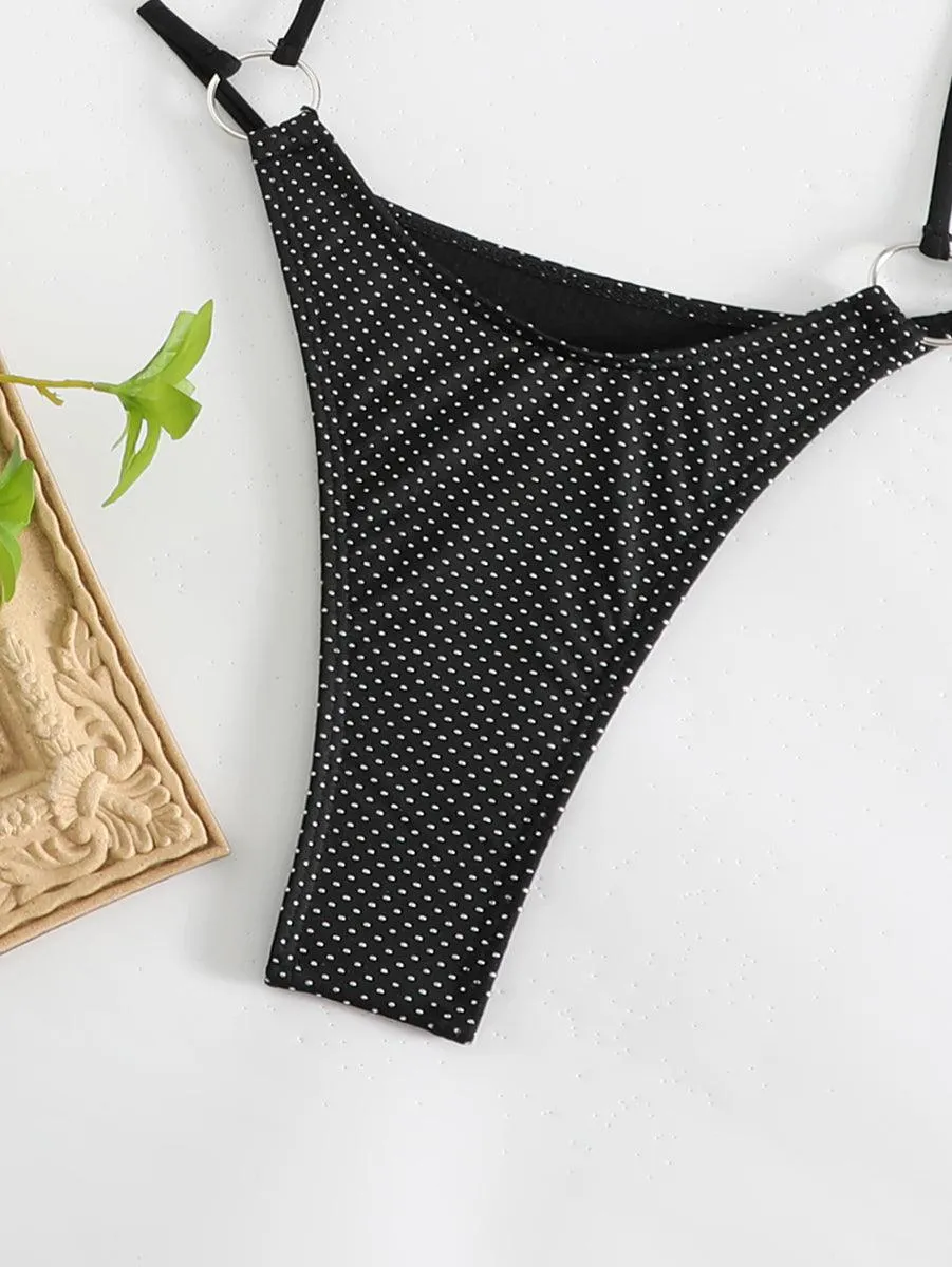Women's Sexy Black One-Piece Swimsuit | Bikini Swimwear for Beach