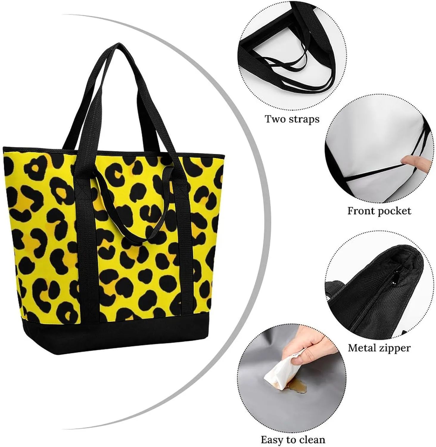 Women's Spacious Thermal Shoulder Bag Stylish Insulated Shopping Tote