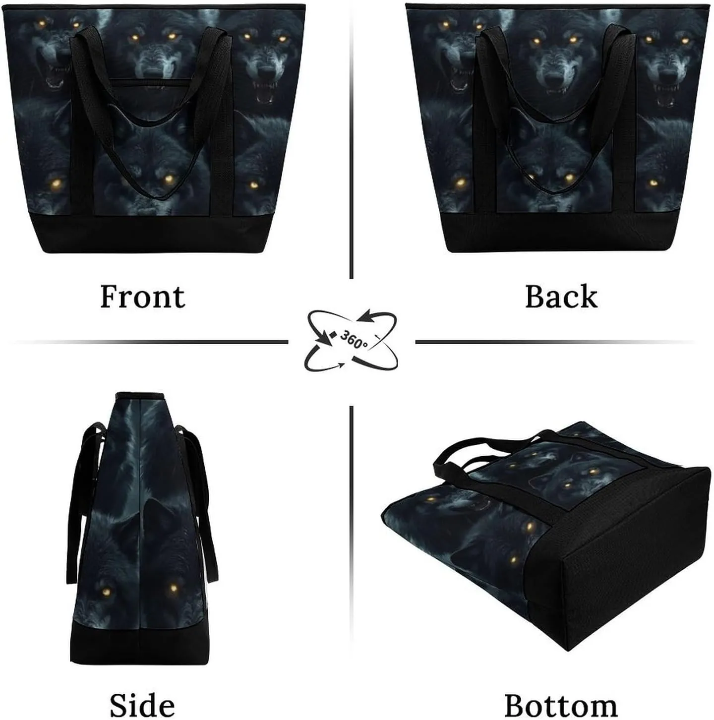 Women's Spacious Thermal Shoulder Bag Stylish Insulated Shopping Tote
