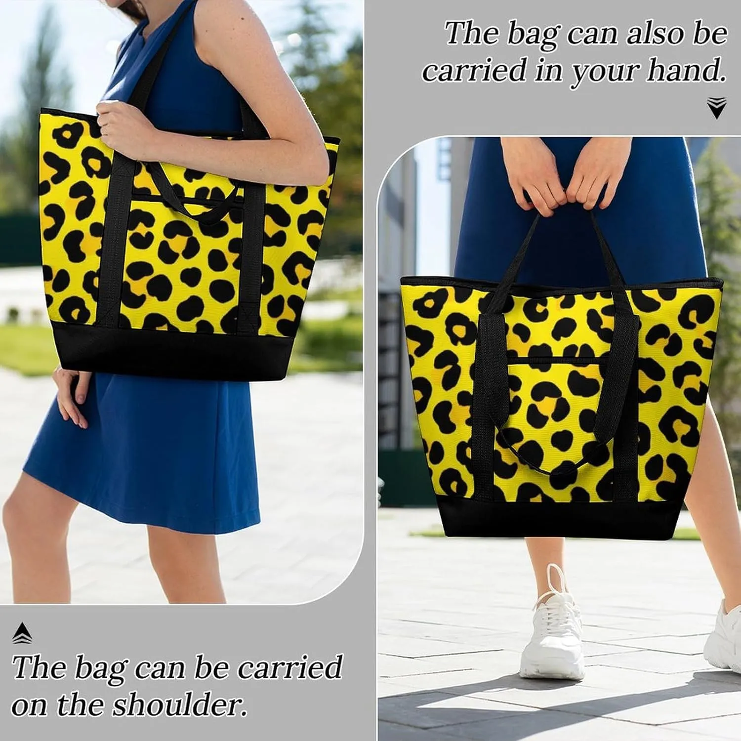 Women's Spacious Thermal Shoulder Bag Stylish Insulated Shopping Tote