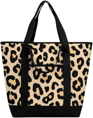 Women's Spacious Thermal Shoulder Bag Stylish Insulated Shopping Tote