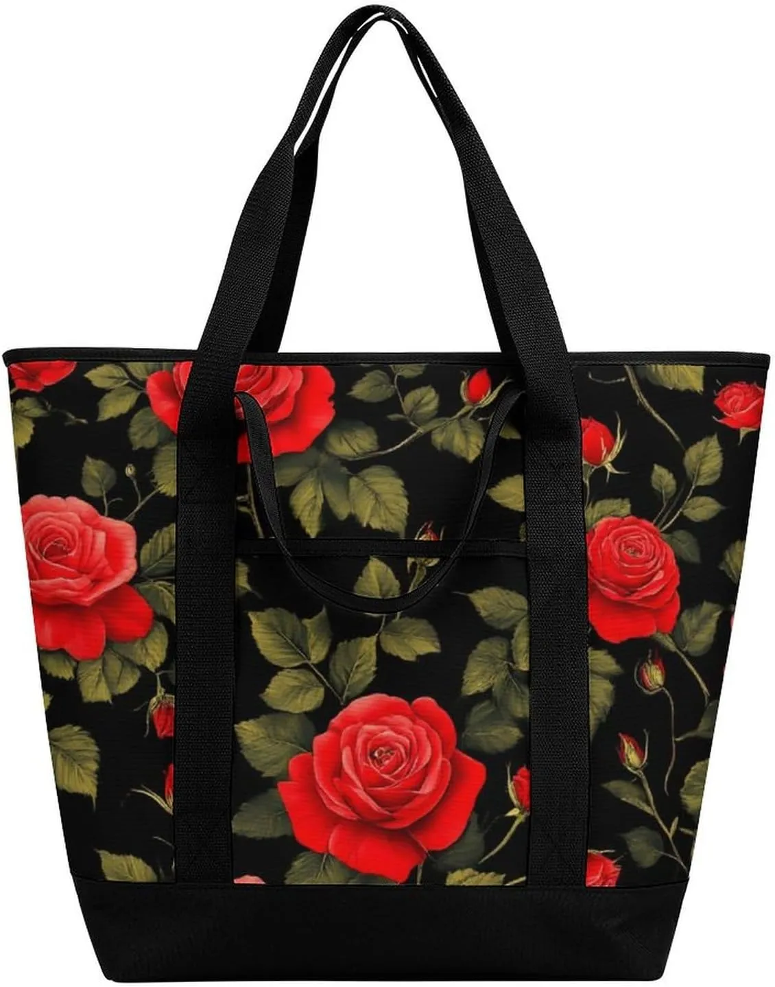 Women's Spacious Thermal Shoulder Bag Stylish Insulated Shopping Tote
